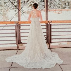 Lillian West wedding gown
